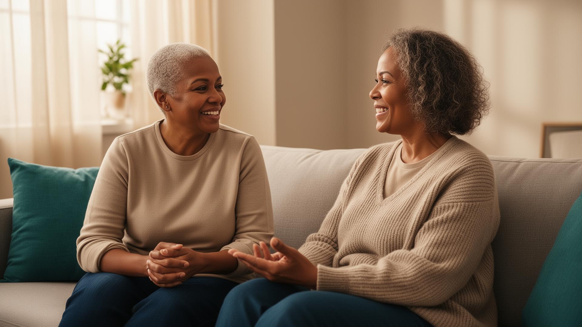 Couple finding support together